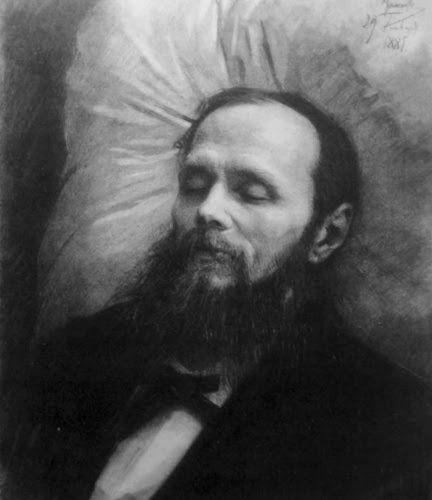 Dostoyevsky On His Bier Kramskoy